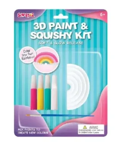 3D Paint&Squishy Kit-Rainbow