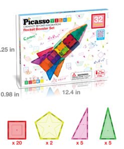 Alternative view of Magnéticos 32 Piezas