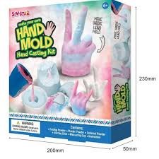 kit de moldeado y vaciado de manos