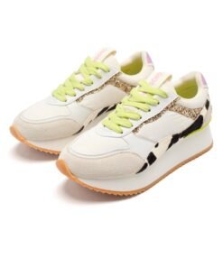 Zapatos Tennis con borde vaca